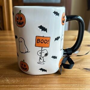 Rae Dunn Halloween Themed Mug with Black Handle